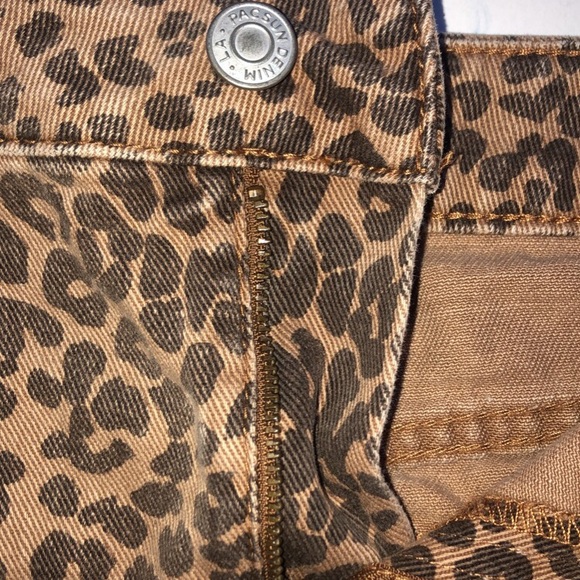Pacsun Cheetah/Leopard Denim Skirt - Picture 3 of 5